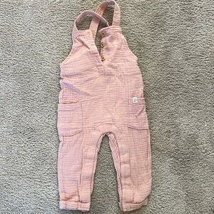 Carters little planet pink overalls, super cute! 12 months